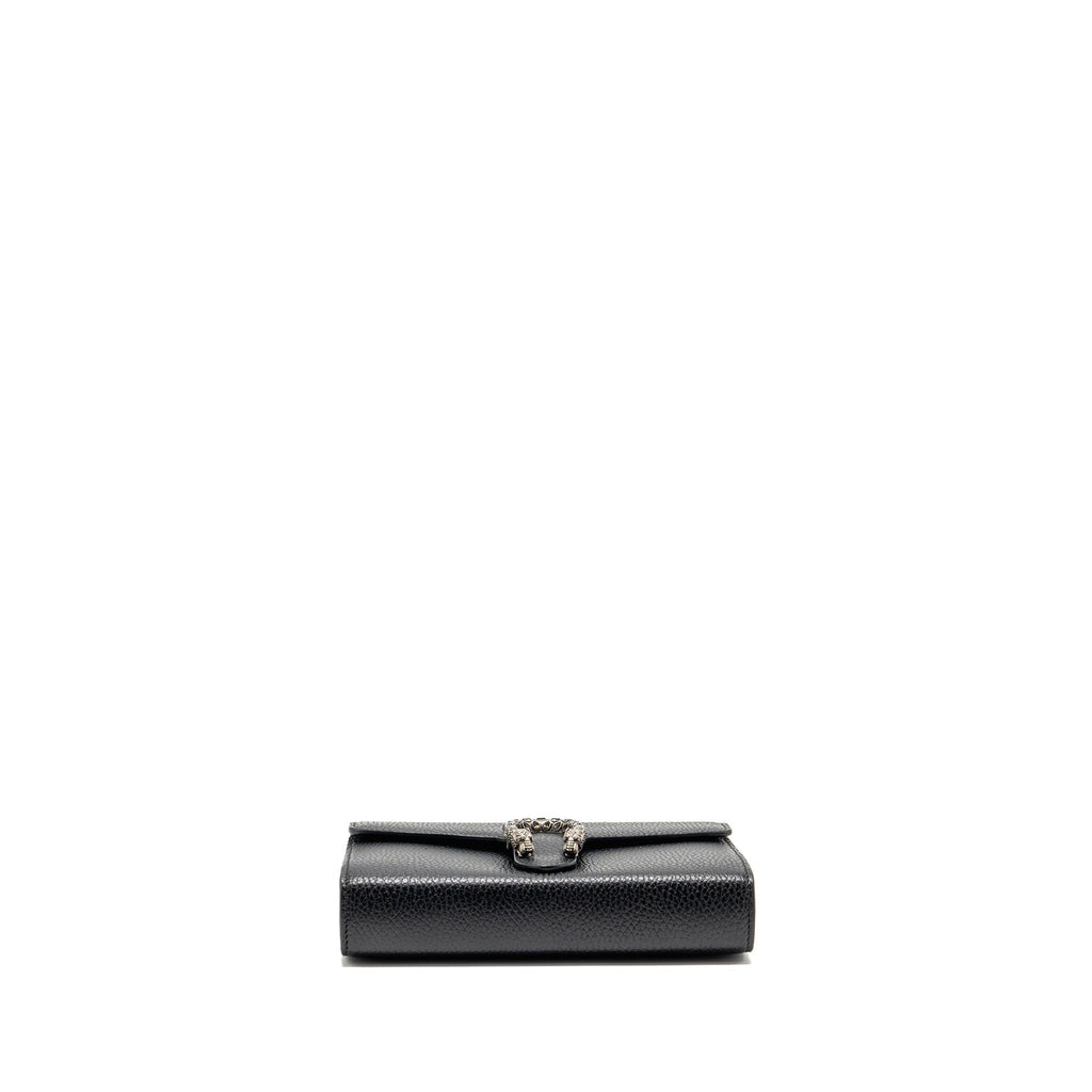 GUCCI DIONYSUS WALLET ON CHAIN CALFSKIN BLACK SHW