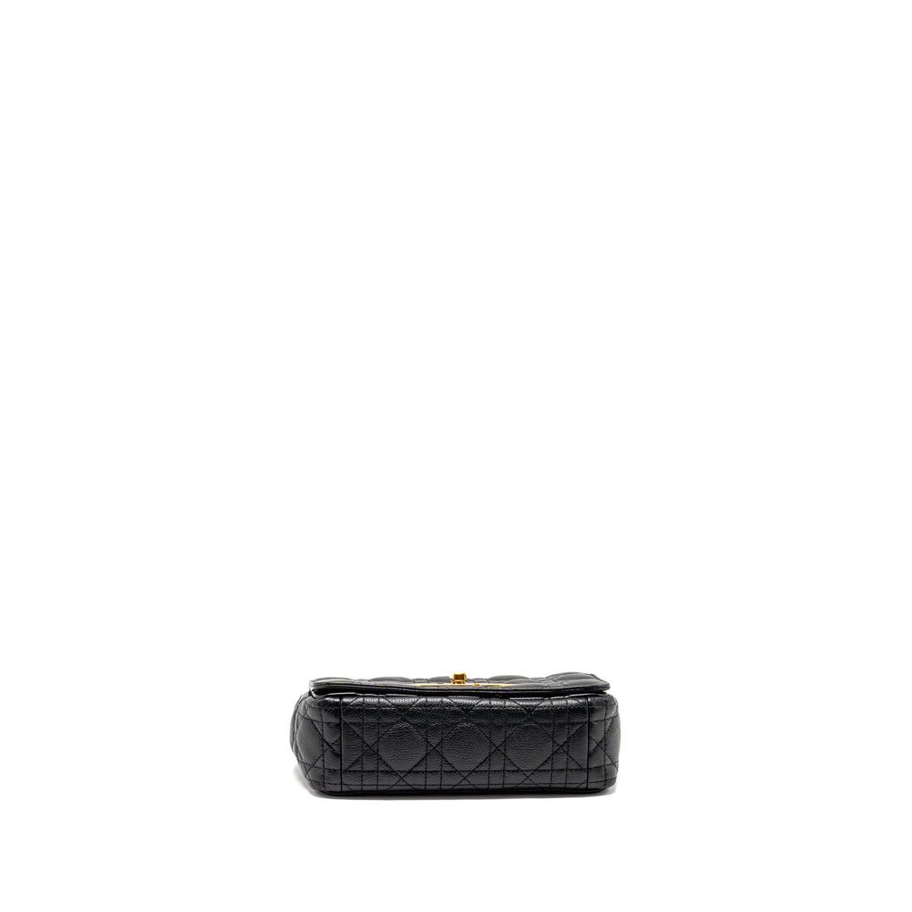 DIOR SMALL CARO BAG CALFSKIN BLACK GHW