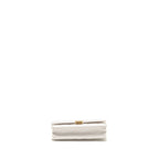 CHANEL GIANT CHAIN CLASSIC WALLET ON CHAIN LAMBSKIN WHITE MULTICOLOUR HARDWARE (MICROCHIP)
