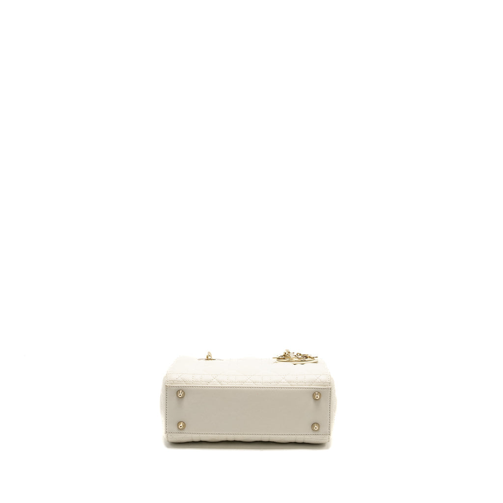 DIOR SMALL MY ABCDIOR LAMBSKIN WHITE LGHW