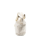 CHANEL MEDIUM 22 BAG CALFSKIN WHITE GHW (MICROCHIP)