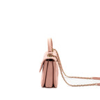 CHANEL CHEVRON TRENDY CC TOP HANDLE FLAP BAG LAMBSKIN LIGHT PINK LGHW