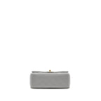 CHANEL PEARL CRUSH MINI RECTANGULAR FLAP BAG LAMBSKIN GREY GHW (MICROCHIP)