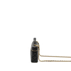 CHANEL TOP HANDLE VANITY BAG CAVIAR BLACK GHW (MICROCHIP)