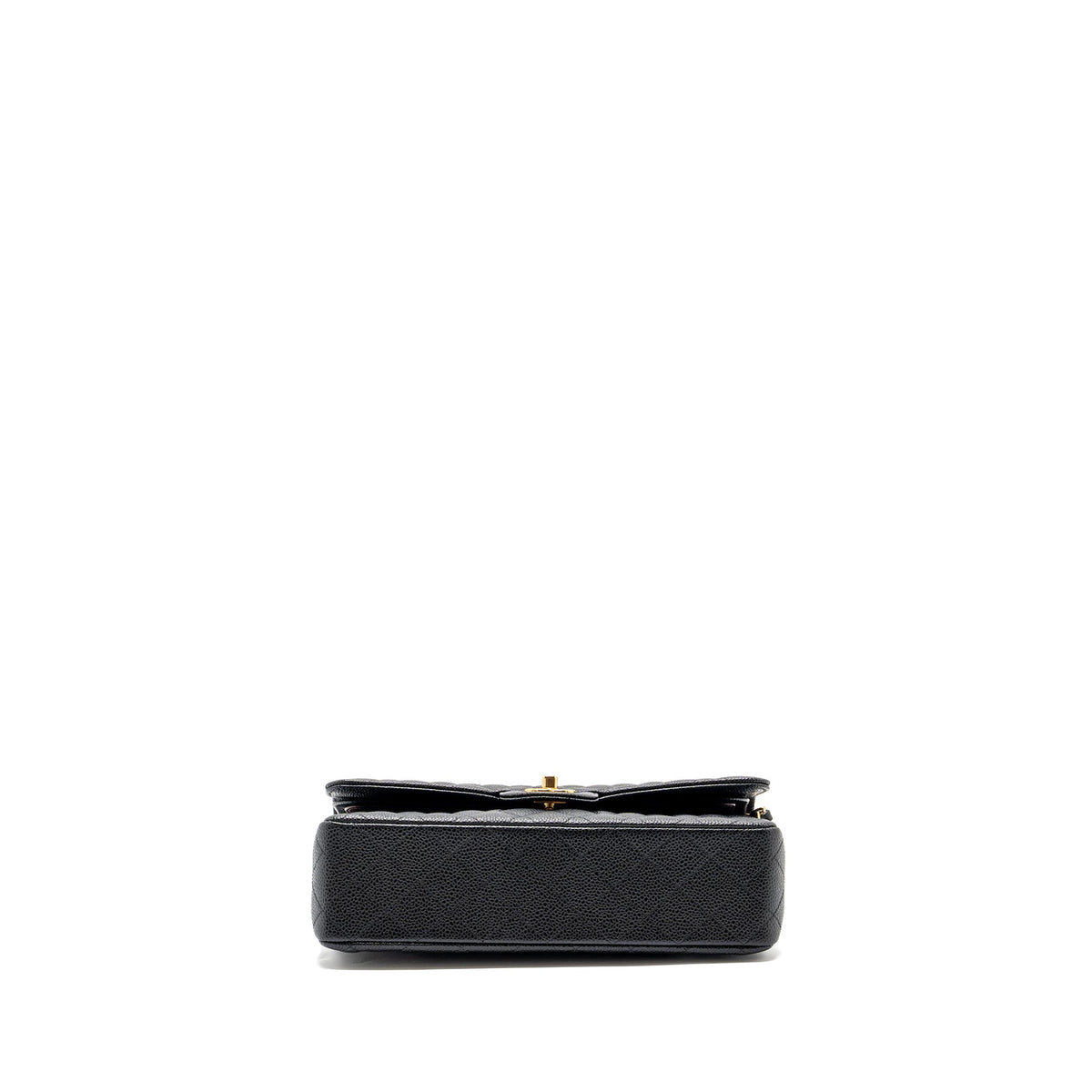 CHANEL MEDIUM CLASSIC DOUBLE FLAP BAG CAVIAR BLACK GHW