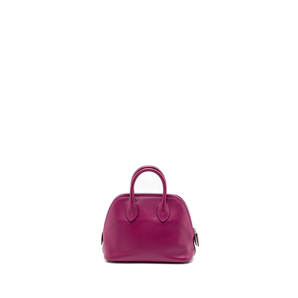 Hermes Mini Bolide Evercolor Rose Purple SHW