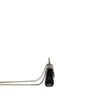 CHANEL TOP HANDLE MINI FLAP BAG WITH CHAIN CAVIAR BLACK LGHW (MICROCHIP)