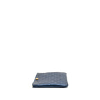 CHANEL BOY CLUTCH CALFSKIN PEARLY BLUE GHW