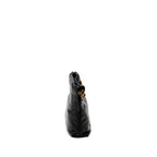 CHANEL 23S MINI 22 BAG SHINY CALFSKIN BLACK BRUSHED GHW (MICROCHIP)