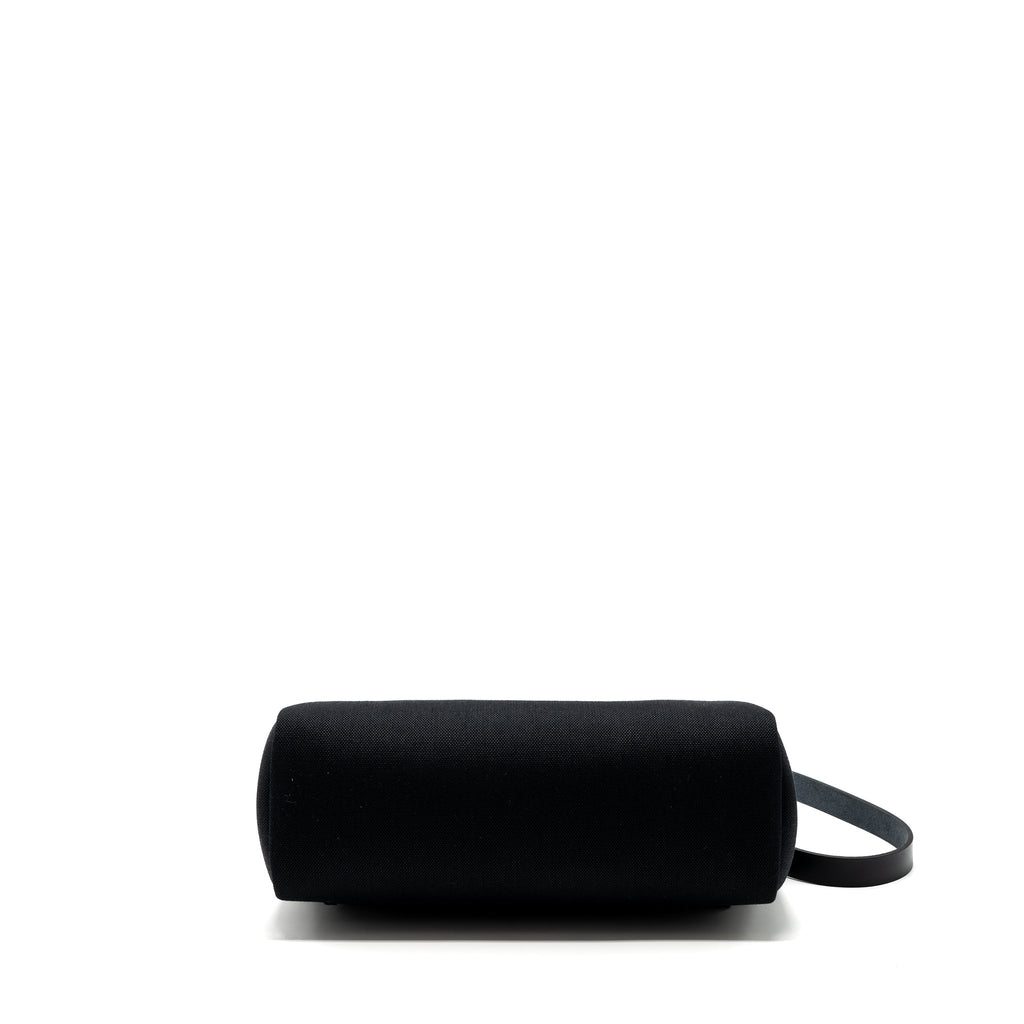 HERMES HERBAG 31 ZIP BAG CANVAS / HUNTER LEATHER BLACK GHW
