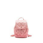 Chanel CC Flap Drawstring Backpack Caviar Gradient Pink SHW (Microchip)