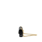 CHANEL COCO LOVE MINI FLAP BAG ADJUSTABLE CHAIN CAVIAR BLACK GHW (MICROCHIP)