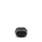 CHANEL VANITY WITH CHAIN LAMBSKIN BLACK LGHW(MICROCHIP)