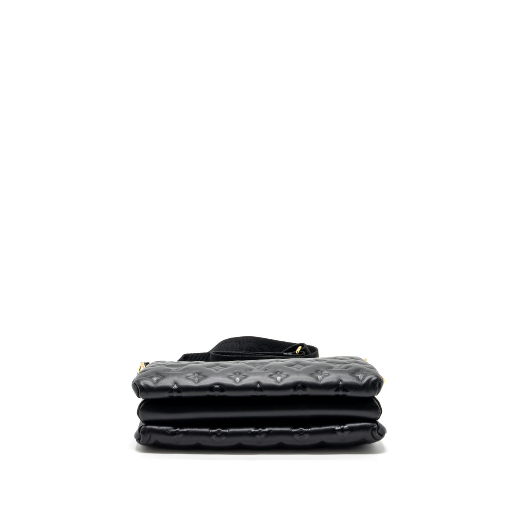 LOUIS VUITTON COUSSIN PM MONOGRAM EMPREINTE LAMBSKIN BLACK GHW (NEW VERSION)