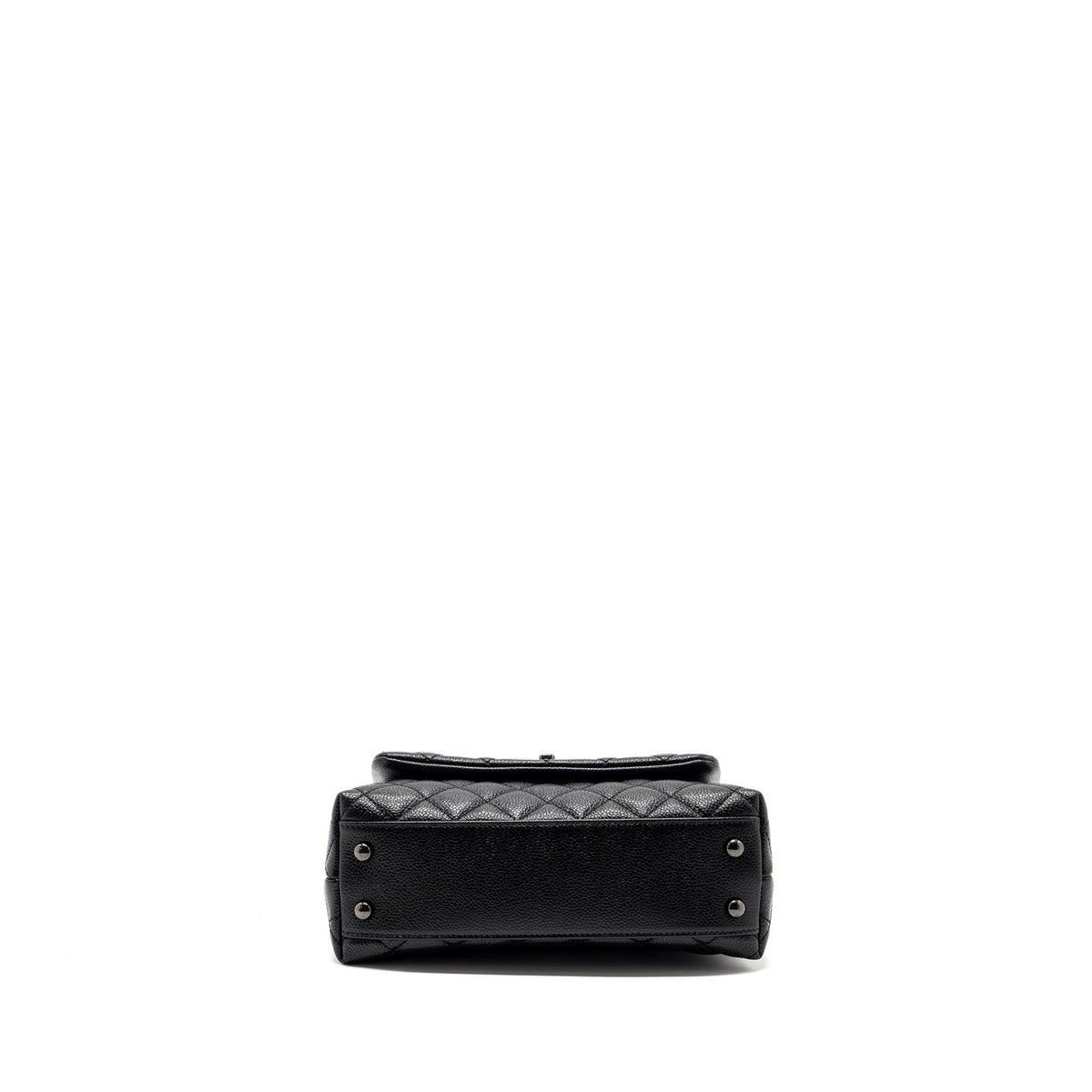CHANEL SMALL COCO HANDLE CAVIAR SO BLACK / BLACK HARDWARE