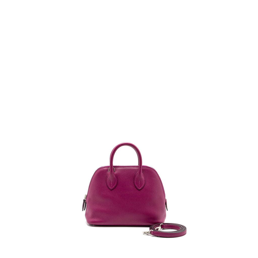 Hermes Mini Bolide Evercolor Rose Purple SHW
