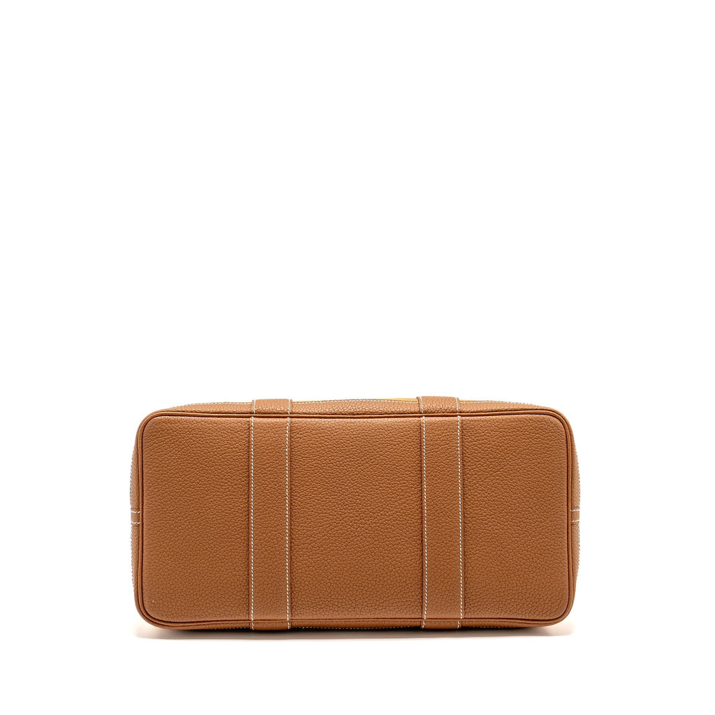 HERMES GARDEN PARTY 36 CANVAS/NEGONDA DUNE-MAGNOLIA/GOLD SHW