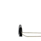 CHANEL CLASSIC WALLET ON CHAIN CAVIAR BLACK GHW (MICROCHIP)