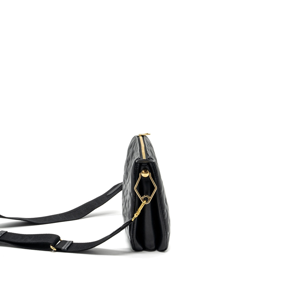 LOUIS VUITTON COUSSIN PM MONOGRAM EMPREINTE LAMBSKIN BLACK GHW (NEW VERSION)