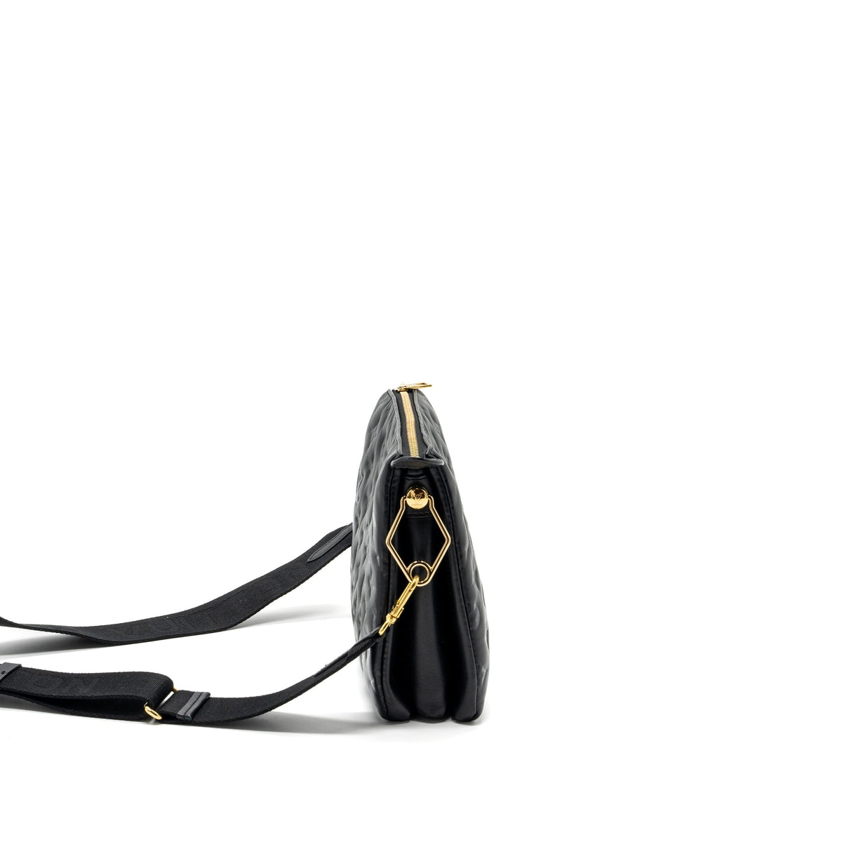 LOUIS VUITTON COUSSIN PM MONOGRAM EMPREINTE LAMBSKIN BLACK GHW (NEW VERSION)
