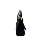 HERMES HERBAG 31 ZIP BAG CANVAS / HUNTER LEATHER BLACK GHW