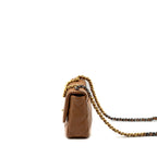 CHANEL SMALL 19 BAG LAMBSKIN CARAMEL MULTICOLOUR HARDWARE (MICROCHIP)