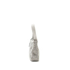 PRADA RE-EDITION SATIN CRYSTAL MINI BAG SILVER SHW