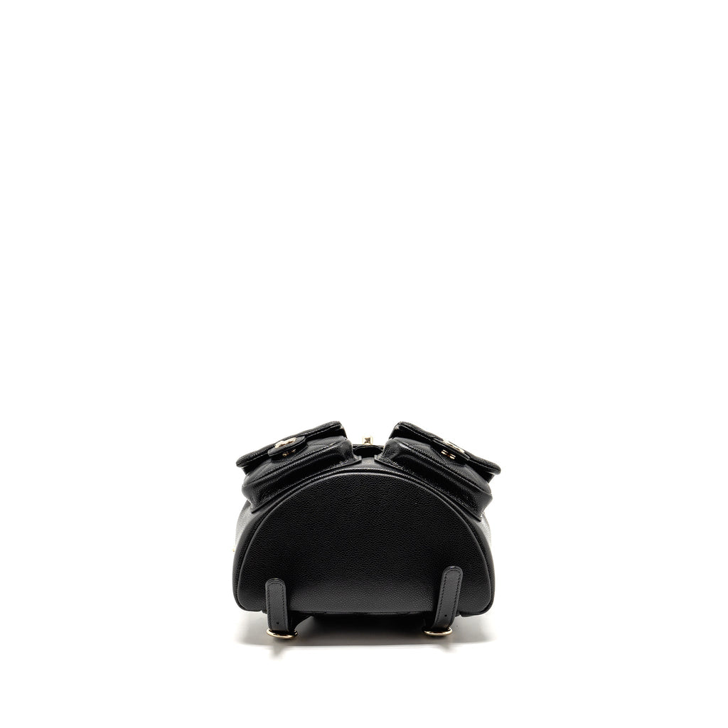 CHANEL TRIPLE PACK DUMA BACKPACK CAVIAR BLACK LGHW (MICROCHIP)
