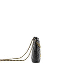 CHANEL 23K MINI 22 BAG SHINY CALFSKIN BLACK GHW (MICROCHIP)