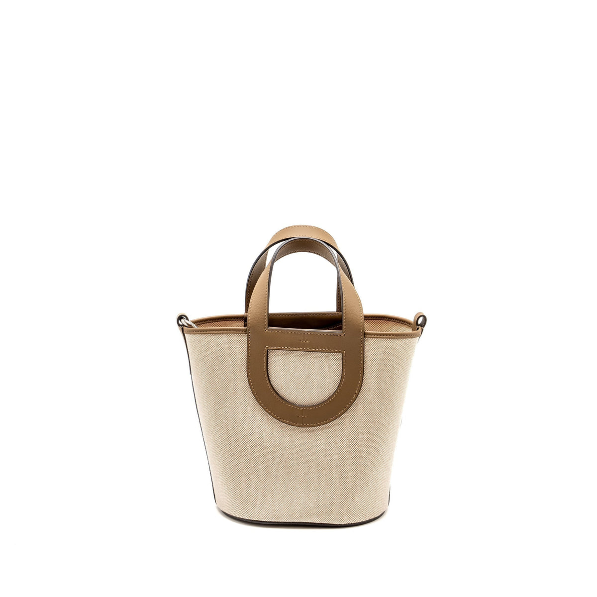 HERMES IN-THE-LOOP 18 BAG CANVAS / SWIFT ECRU-BEIGE/ BEIGE DE WEIMAR SHW