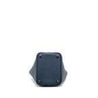 HERMES PICOTIN 18 LOCK BAG CLEMENCE BLEU DE PRUSSE GHW