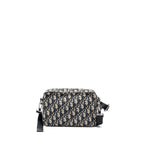 DIOR SAFARI BAG WITH STRAP BLACK OBLIQUE JACQUARD SHW