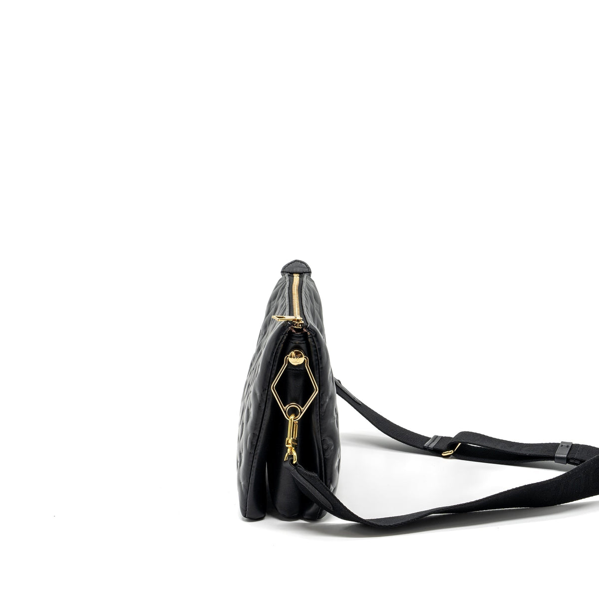LOUIS VUITTON COUSSIN PM MONOGRAM EMPREINTE LAMBSKIN BLACK GHW (NEW VERSION)