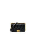 CHANEL MEDIUM BOY BAG SMOOTH CALFSKIN BLACK GHW