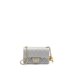 CHANEL PEARL CRUSH MINI RECTANGULAR FLAP BAG LAMBSKIN GREY GHW (MICROCHIP)