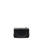 CHANEL MINI RECTANGULAR FLAP BAG LAMBSKIN BLACK LGHW