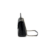 CHANEL LARGE COCO HANDLE CAVIAR BLACK LGHW (MICROCHIP)