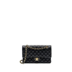 CHANEL MEDIUM CLASSIC DOUBLE FLAP BAG CAVIAR BLACK GHW
