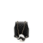 CHANEL TRIPLE PACK DUMA BACKPACK CAVIAR BLACK LGHW (MICROCHIP)