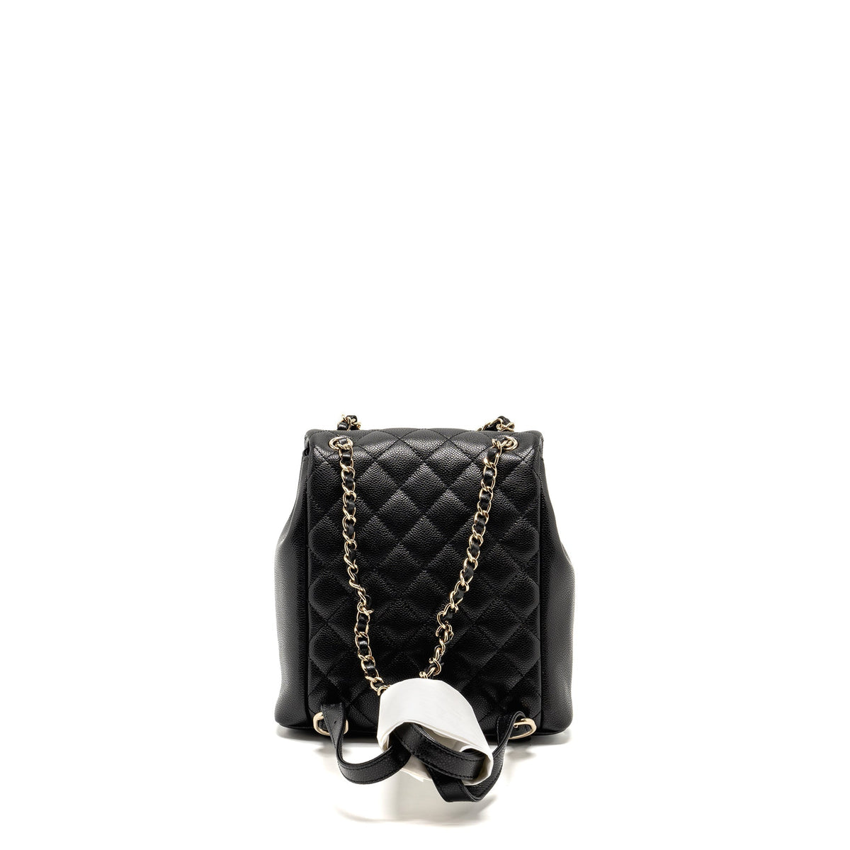 CHANEL TRIPLE PACK DUMA BACKPACK CAVIAR BLACK LGHW (MICROCHIP)