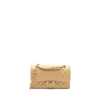 CHANEL MEDIUM CLASSIC DOUBLE FLAP BAG CAVIAR BEIGE GHW
