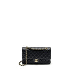 CHANEL MEDIUM CLASSIC DOUBLE FLAP BAG CAVIAR BLACK GHW