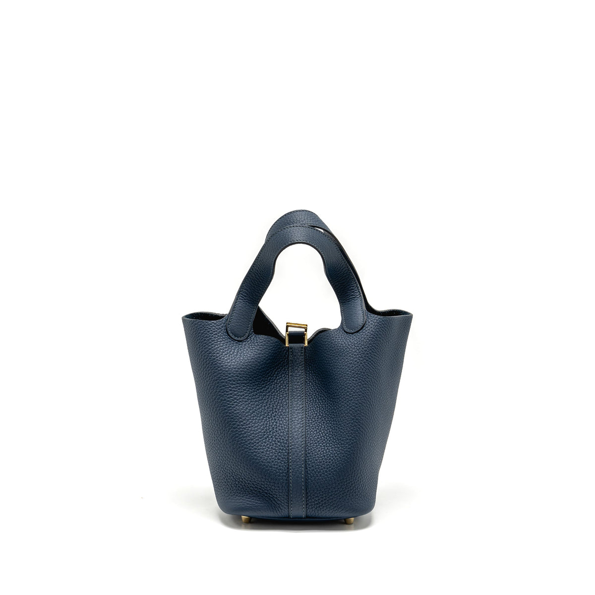 HERMES PICOTIN 18 LOCK BAG CLEMENCE BLEU DE PRUSSE GHW
