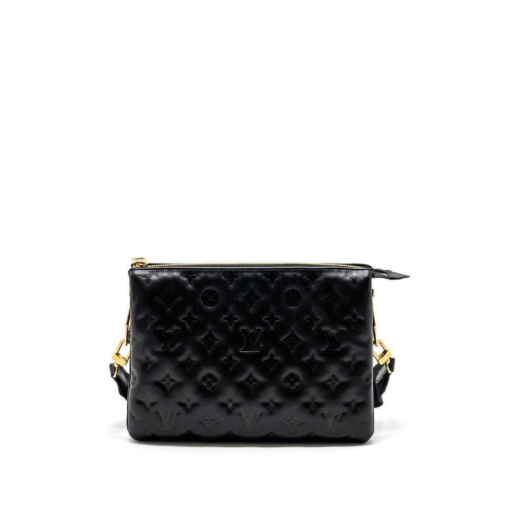 LOUIS VUITTON COUSSIN PM MONOGRAM EMPREINTE LAMBSKIN BLACK GHW (NEW VERSION)