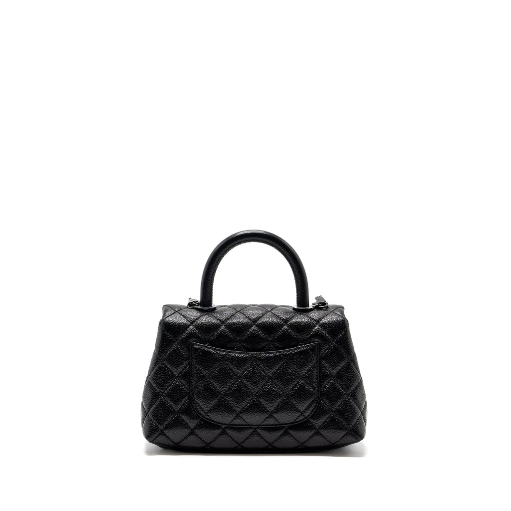 CHANEL SMALL COCO HANDLE CAVIAR SO BLACK / BLACK HARDWARE