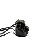 CHANEL 23C DUMA MINI BACKPACK CALFSKIN BLACK LGHW (MICROCHIP)