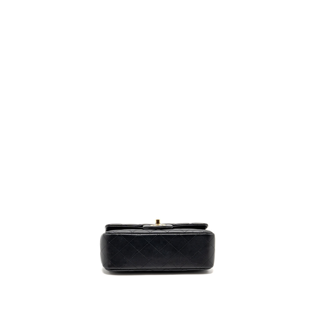 CHANEL MINI RECTANGULAR FLAP BAG LAMBSKIN BLACK LGHW