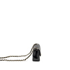 CHANEL MINI RECTANGULAR FLAP BAG LAMBSKIN BLACK LGHW (MICROCHIP)