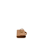 BOTTEGA VENETA ANDIAMO CLUTCH BAG LAMBSKIN BROWN GHW