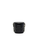 CHANEL VANITY WITH CHAIN LAMBSKIN BLACK LGHW(MICROCHIP)